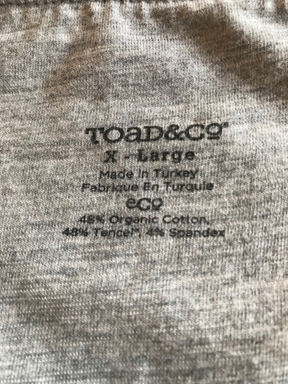 Toad&Co Chaka Organic Cotton Summer Skirt Size XL Heather Gray - Picture 3 of 4